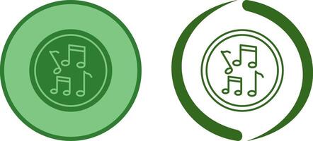 Musical Notes Icon Design vector
