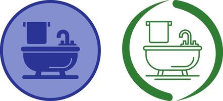 Bathtub Icon Design vector