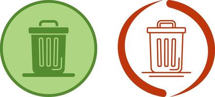 Trash Can Icon Design vector