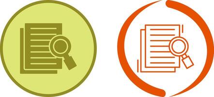 Details Looking Icon Design vector