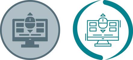 Scroll Icon Design vector