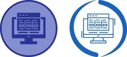 Layout Icon Design vector
