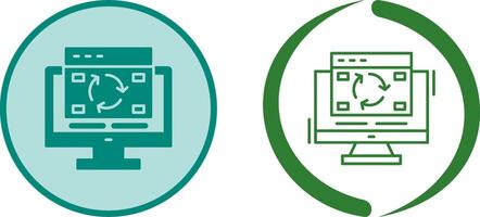 Update Icon Design vector