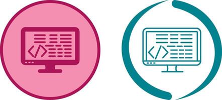 Coding Icon Design vector