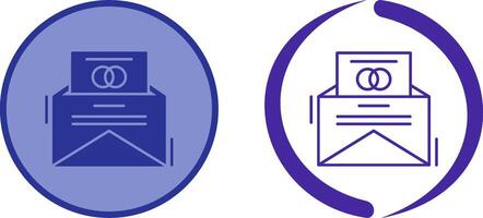 Invitation Card Icon Design vector