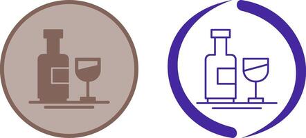 Wine Bottle Icon Design vector