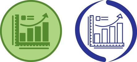 Growth Chart Icon Design vector