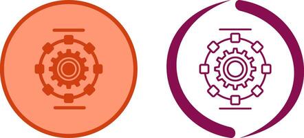 Automated Process Icon Design vector