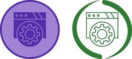 Browser Icon Design vector