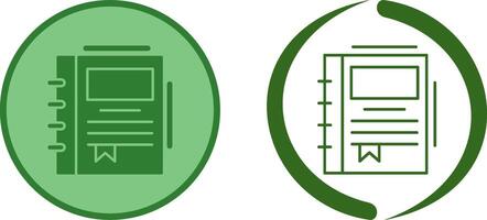 Spring Notebook Icon Design vector