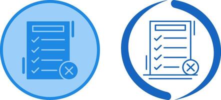 Fake List Icon Design vector