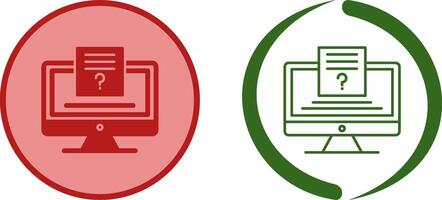Quiz Icon Design vector