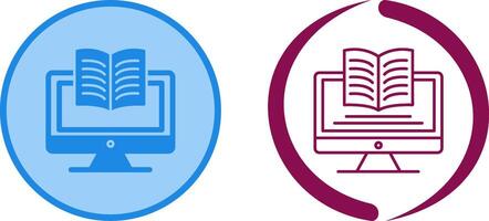 Digital Learning Icon Design vector