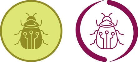 Bug Icon Design vector