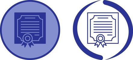 Certificate Icon Design vector