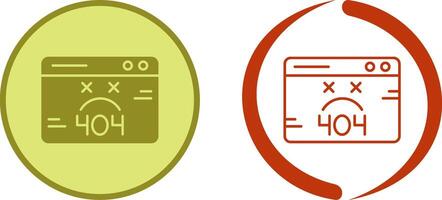 404 Error Icon Design vector