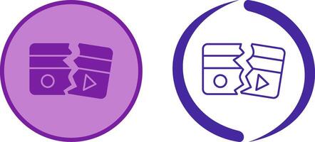 Broken Icon Design vector