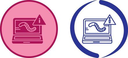 Worm Icon Design vector