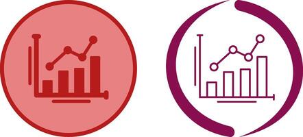 Bar Chart Icon Design vector