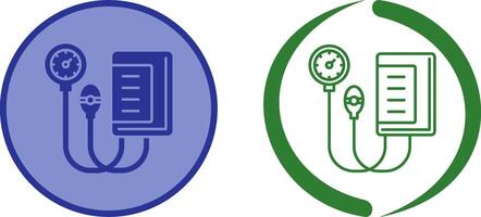 Blood Pressure Gauge Icon Design vector