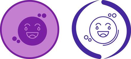 Loughing Icon Design vector