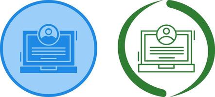 CV Icon Design vector