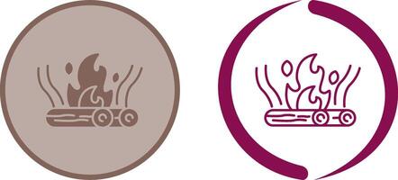 Bonfire Icon Design vector
