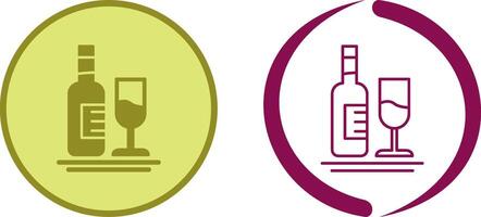 White Wine Icon Design vector