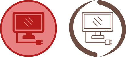 Monitor Icon Design vector