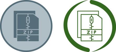 Zip File Icon Design vector