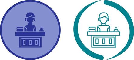Office Reception Icon Design vector