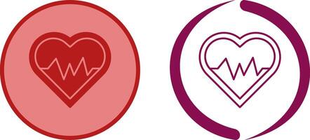 Heart Beat Icon Design vector