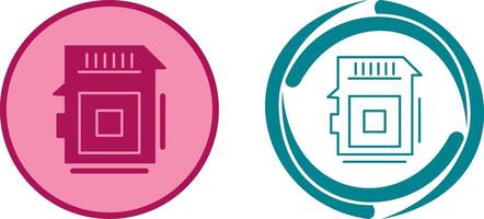 Sd Card Icon Design vector