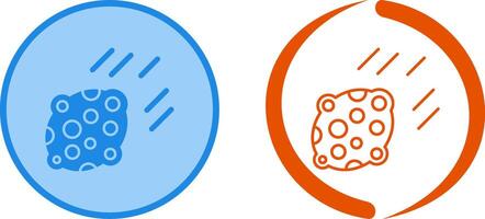 Asteroid Icon Design vector