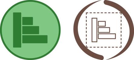 Object Alignment Icon Design vector