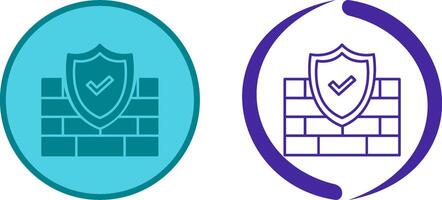 FireWall Icon Design vector