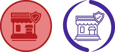 business Protection Icon Design vector