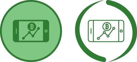 Line Chart Icon Design vector