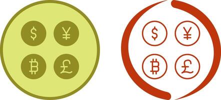 Currency Symbols Icon Design vector