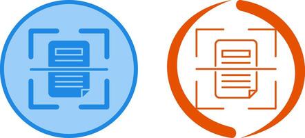 Scan Icon Design vector