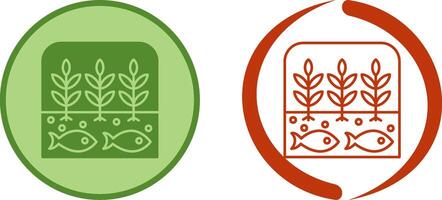 Hydroponic Icon Design vector