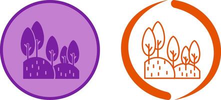 Forest Icon Design vector