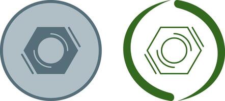Nut Icon Design vector