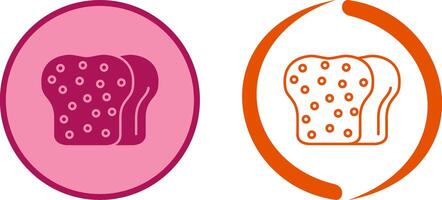Toast Icon Design vector