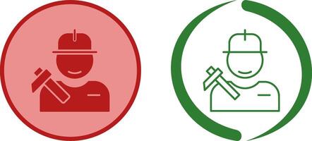 Worker Icon Design vector