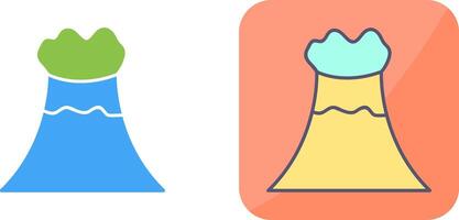 Volcano Icon Design vector