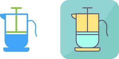 French Press Icon Design vector