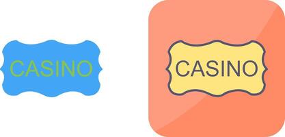 casino firmar icono diseño vector