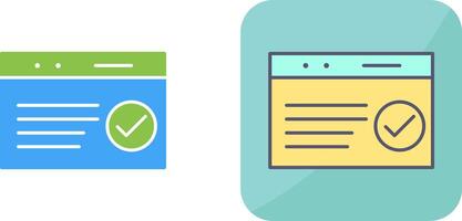 Unique QC Passed Icon Design vector