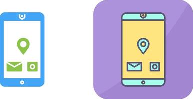 Unique Mobile Applications Icon Design vector